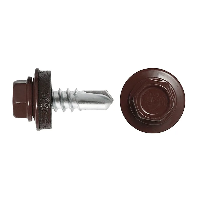 Саморез кровельный SWFS Premium RAL-8017 ZP 5,5х19 (70 шт)