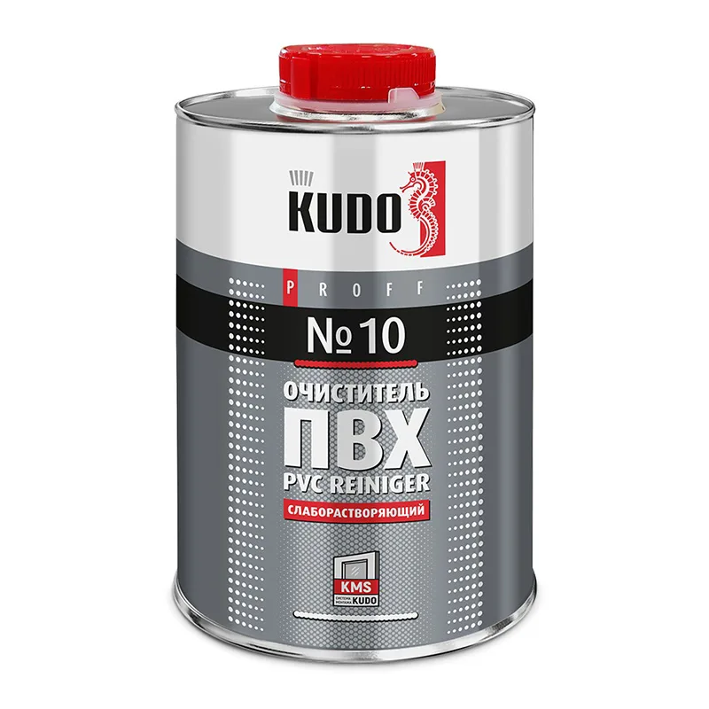 Очиститель ПВХ Kudo №10, слаборастворяющий (1 л)