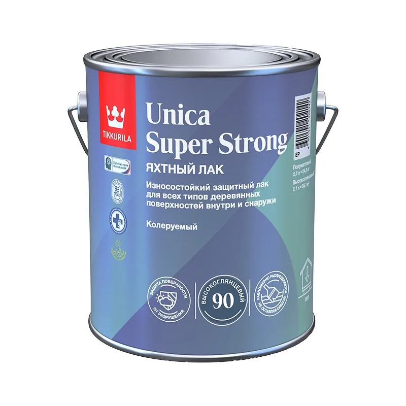 Лак Tikkurila/Tikkivala Unica Super Strong EP глянцевый (2,7 л)