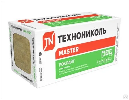 Утеплитель базальтовый ТехноНиколь Роклайт (100х600х1200 мм) 4,32м2/0,432м3/6шт