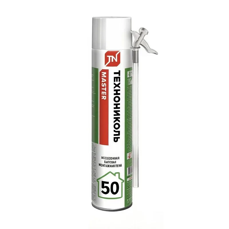 Пена монтажная Технониколь Master 50 бытовая всесезонная (1 л)