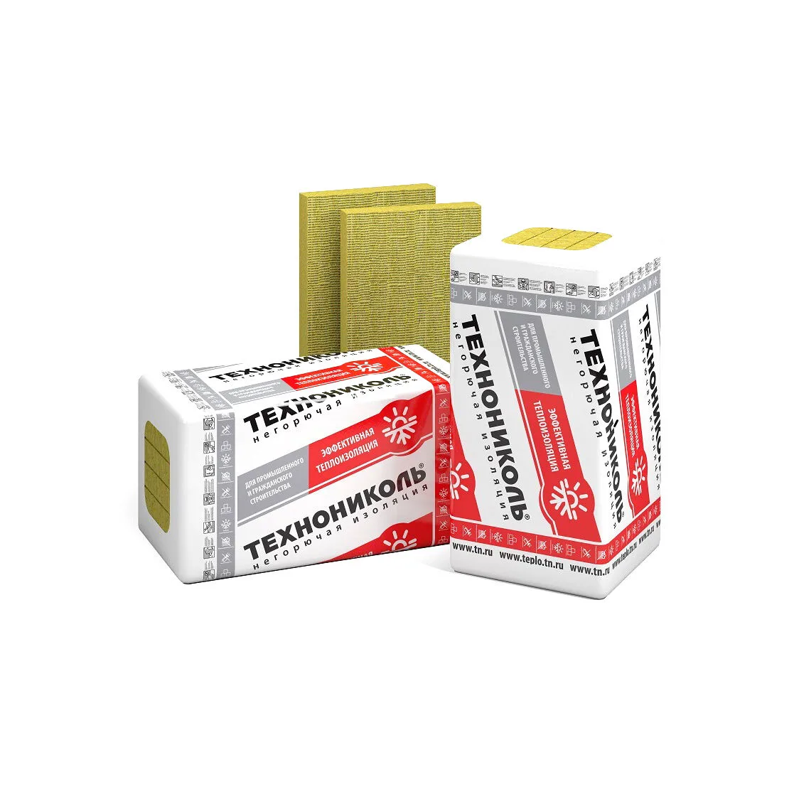 Утеплитель ТехноНиколь Технофас Эффект,плотность 135 (50*600*1200) 4,32м2/0,216м3/6
