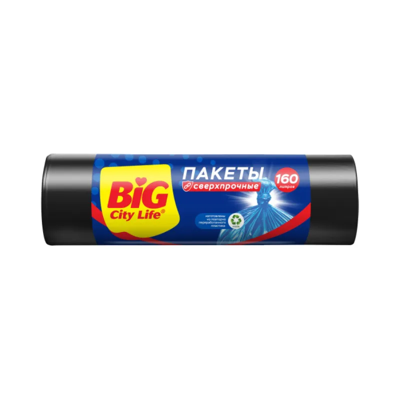 Мешки для мусора сверхпрочные Big City, 160 л (10 шт)