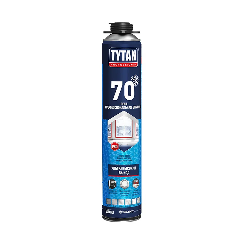 Пена профессиональная Tytan 70, зимняя (870 мл)