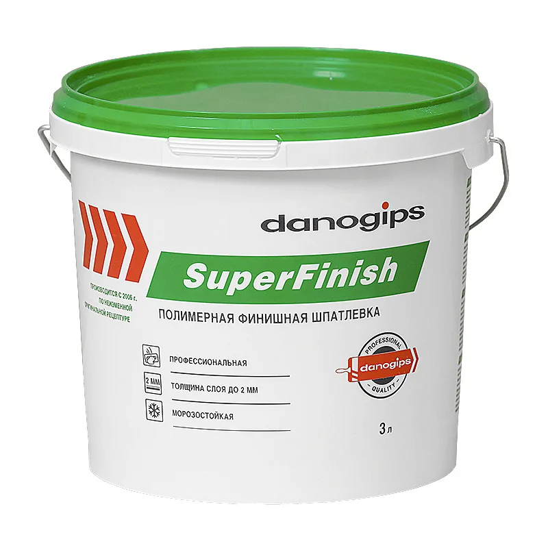 Шпаклевка Danogips SuperFinish готовая, 5 кг