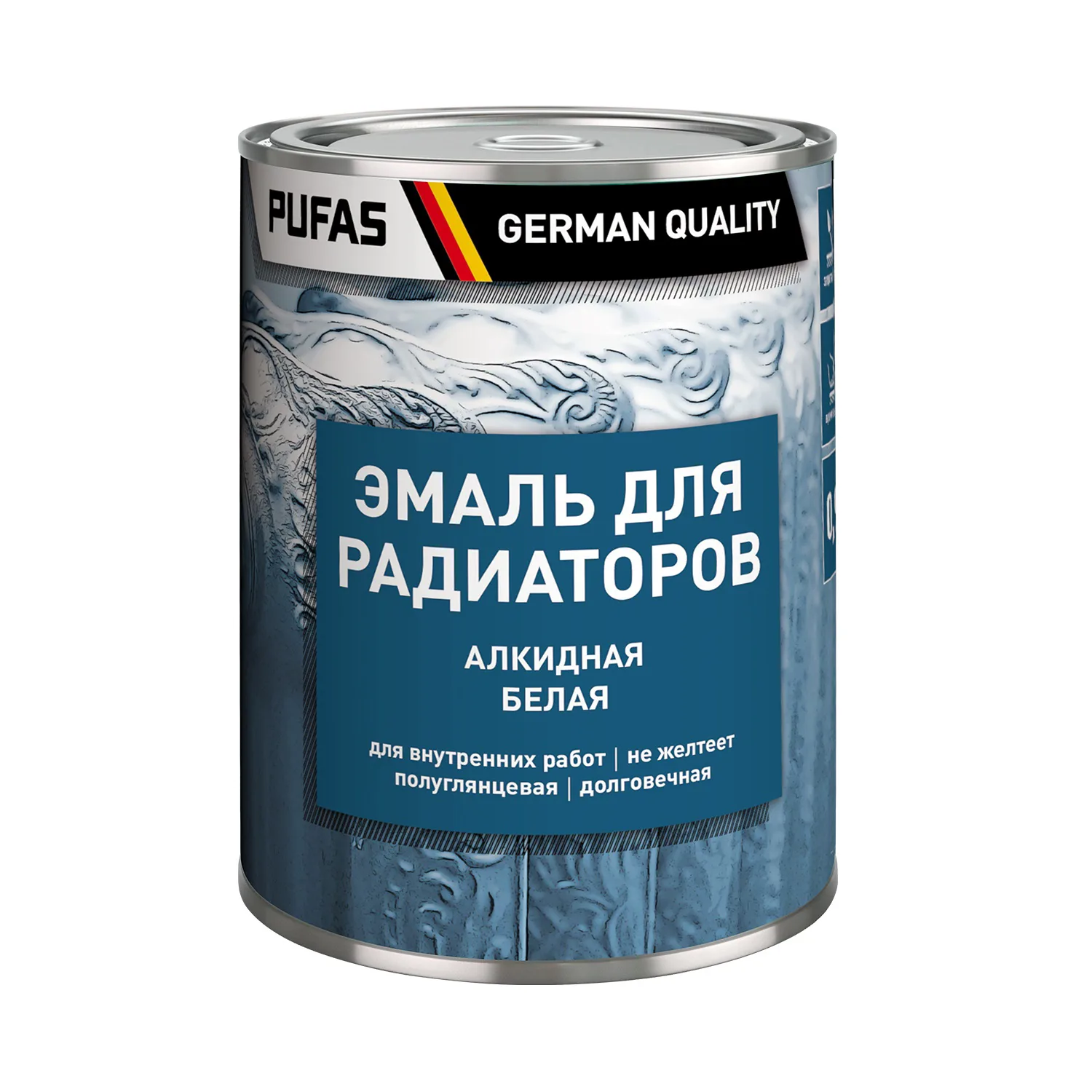Эмаль для радиаторов Pufas белая (0,9 кг)