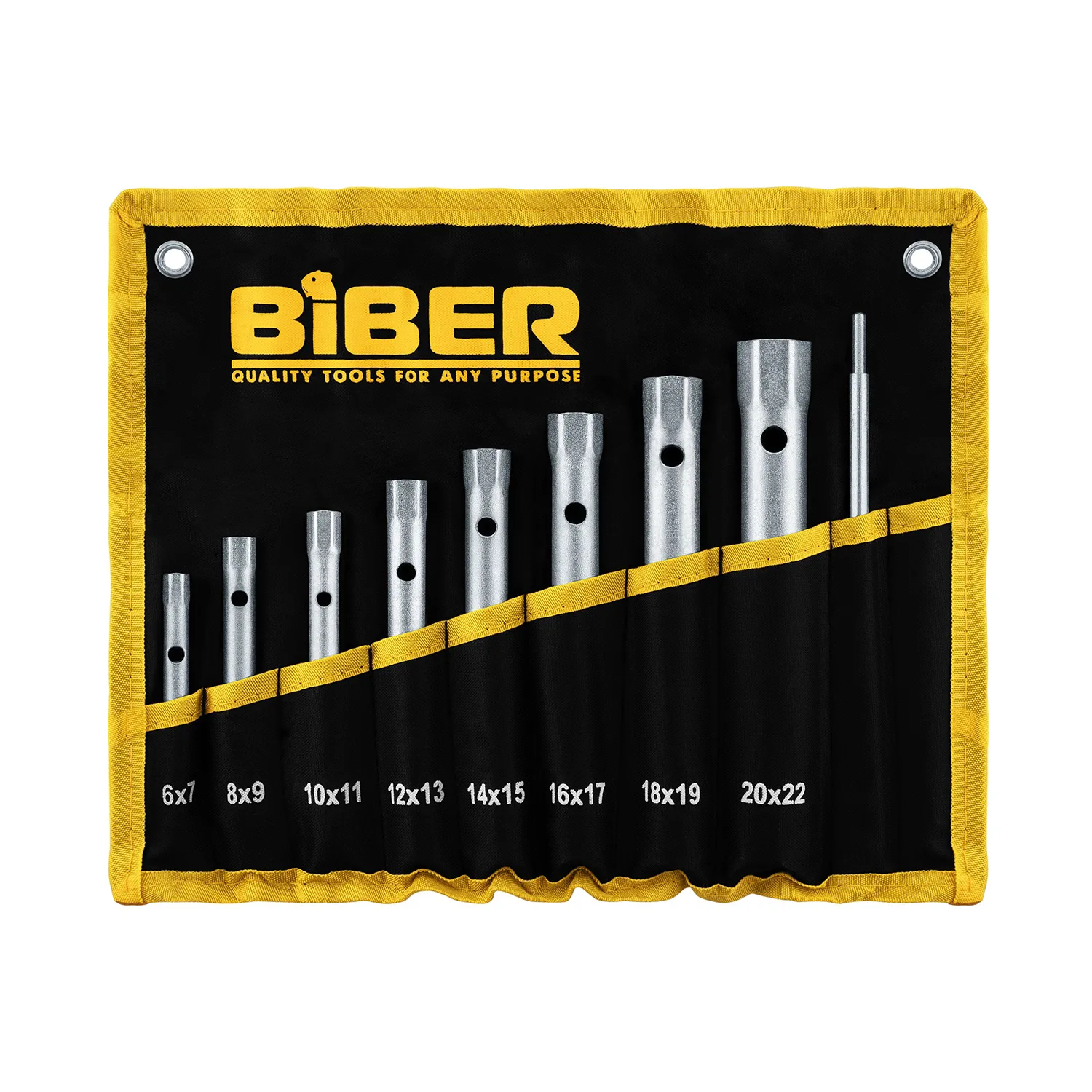 Набор трубчатых ключей Biber 90625, 10 шт (6-22 мм)